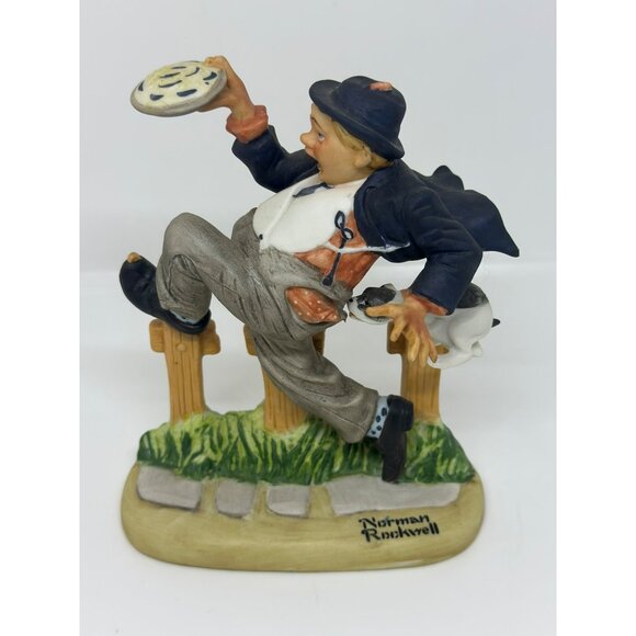 Norman Rockwell Caught in the Act Porcelain Figurine 1980 Danbury Mint - Picture 1 of 5